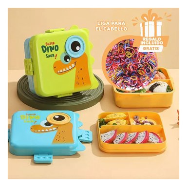 PACK5 LONCHERA INICIO CLASES 1600ML VERDE Y+LIGAS DE REGALO