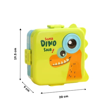 LONCHERA CON DIBUJO DE DINO 1600ML VERDE Y+REGALO AGENDITA - 5