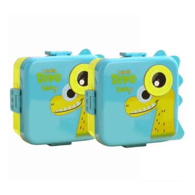 PACK2 TAPER DISEÑO DINOSAURIO 1600ML CELES Y+REGALO AGENDITA - 3