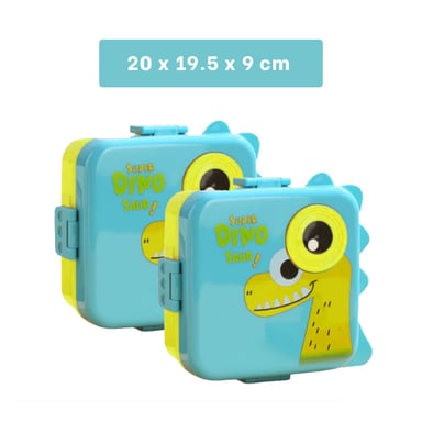 PACK2 TAPER DISEÑO DINOSAURIO 1600ML CELES Y+REGALO AGENDITA - 5