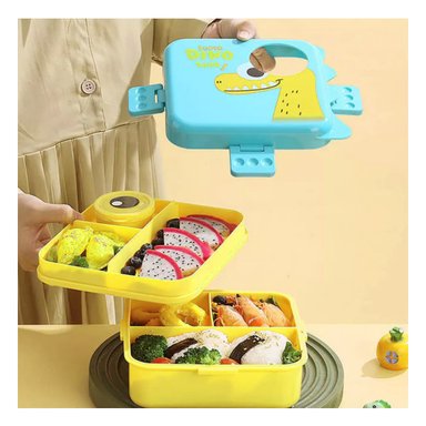 LONCHERA PARA NIÑOS 1600ML CELESTE Y+ENVOLTORIO DE REGALO