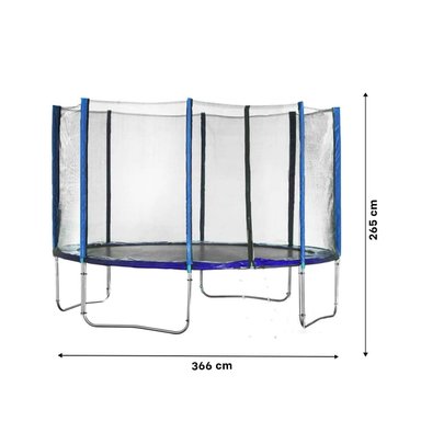 TRAMPOLIN INFANTIL 366X265CM CON RESORTES PROTEGIDOS PARA SU SEGURIDAD Y+POST IT - 4