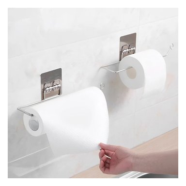 SOPORTE DE GABINETE PAPEL TOALLA DE ACERO Y+REGALO STICKERS