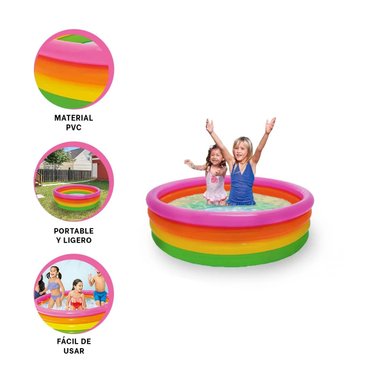 PACK5 PISCINA PARA NINOS EN MULTICOLOR Y+PAPEL DE REGALO - 3