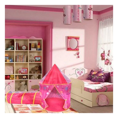 PACK2 CARPA INFANTIL DE DOS PIEZAS ROSADO Y+LIGAS DE REGALO - 1
