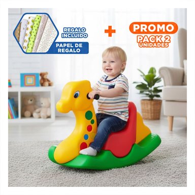 PACK2 MECEDORA DE PELUCHE DE MARCA RECONOCIDA PARA LA TRANQUILIDAD DE LOS PADRES Y+PAPEL REGALO