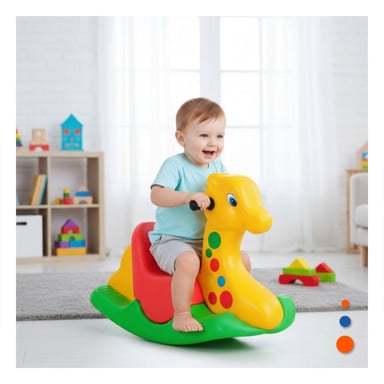 PACK2 MECEDORA DE PELUCHE DE MARCA RECONOCIDA PARA LA TRANQUILIDAD DE LOS PADRES Y+PAPEL REGALO - 2