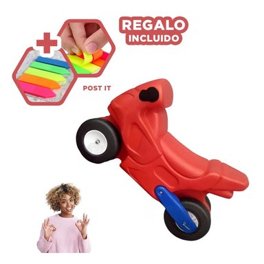 PACK4 MOTO SEGURA EN MULTICOLOR Y+BANDERITAS ADHESIVAS - 1