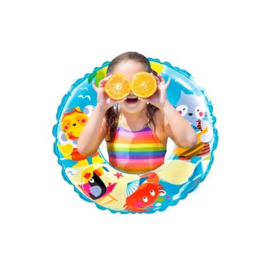PACK5 FLOTADOR ELEGANTE DE PISCINA CELESTE Y+REGALO AGENDITA - 2