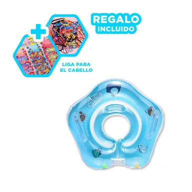 PACK9 BOYA PARA USAR EN LA PLAYA CELESTE Y+LIGAS DE REGALO - 1