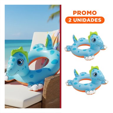 PACK2 FLOTADOR INFANTIL CIRCULAR CON FORMA DE CABALLO DE MAR PARA BEBE PARA DIVERSION