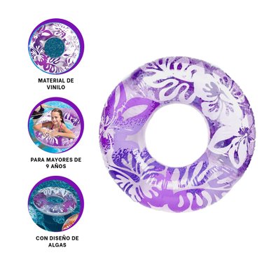 PACK5 FLOTADOR RESISTENTE EN COLOR MORADO Y+PAPEL DE REGALO - 4