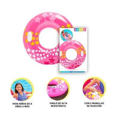 PACK9 INFLABLE AGRADABLE EN COLOR ROSADO Y+LIGAS DE REGALO - 3