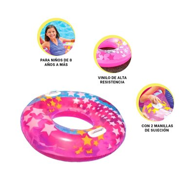 PACK9 INFLABLE AGRADABLE EN COLOR ROSADO Y+LIGAS DE REGALO - 4