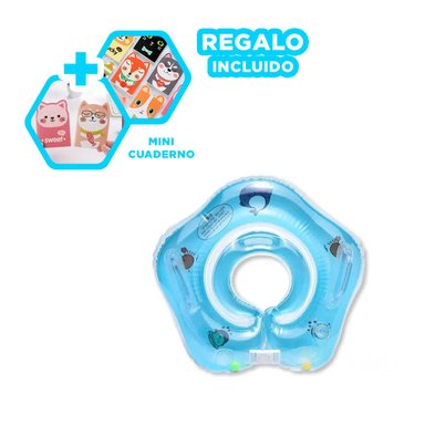 PACK2 FLOTADOR DURO DE MODA EN CELESTE Y+REGALO AGENDITA - 1