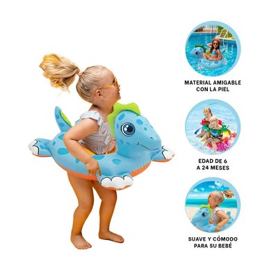 PACK9 FLOTADOR DIVERTIDO DE BEBES PARA VERANO DE CABALLO - 2