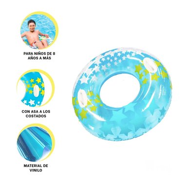 PACK2 INFLABLE AGRADABLE EN CELESTE Y+LIGAS DE REGALO - 2