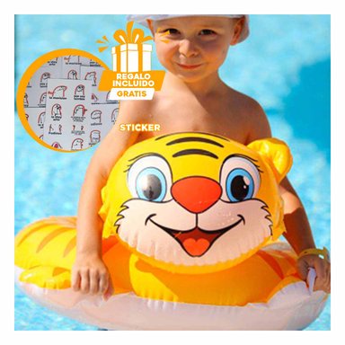 PACK9 FLOTADOR PRACTICO MODERNO DE TIGRE Y+REGALO STICKERS - 1