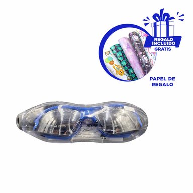 PACK3 LENTE ADAPTABLES PARA NADAR EN AZUL Y+PAPEL DE REGALO