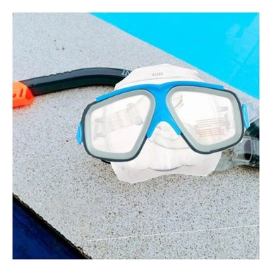PACK4 VISOR DE NATACION CELESTE PARA NINOS CON LENTES CLARAS Y DISEÑO ADAPTABLE Y+PAPEL REGALO - 5