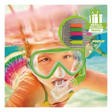 PACK3 LENTES SEGUROS DE VERANO VERDE Y+BANDERITAS ADHESIVAS