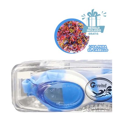 PACK12 GAFAS IMPERMEABLE EN MULTICOLOR Y+LIGAS DE REGALO