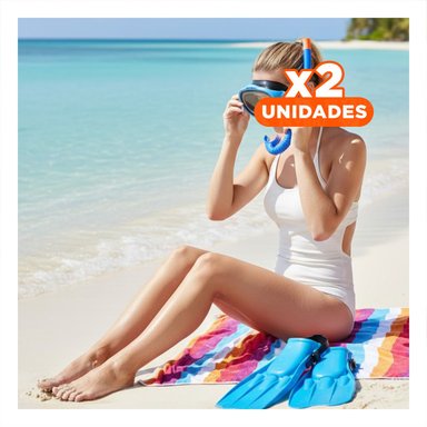 PACK2 EQUIPO ACUATICO AZUL PARA NINOS CON TUBO Y GAFAS Y+REGALO STICKER