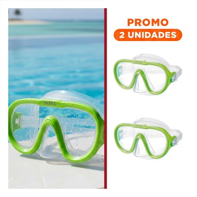PACK2 LENTES DE NATACION VERDE AJUSTABLES Y COMODOS PARA DIAS DE PISCINA