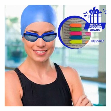 PACK4 LENTE SEGURO DE MODA EN AZUL Y+BANDERITAS ADHESIVAS