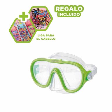 PACK3 GAFAS IMPERMEABLE EN COLOR VERDE Y+LIGAS DE REGALO