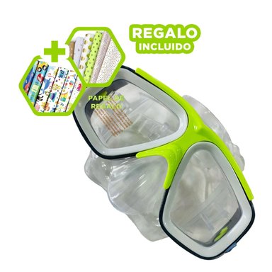 PACK3 LENTES ADAPTABLES PARA NADAR VERDE Y+PAPEL DE REGALO
