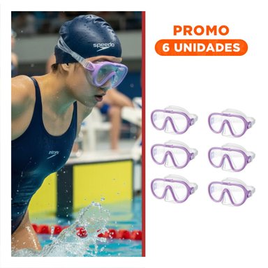 PACK6 GAFAS DE NATACION LILA SEGUROS Y PERFECTOS PARA DIAS DE PISCINA