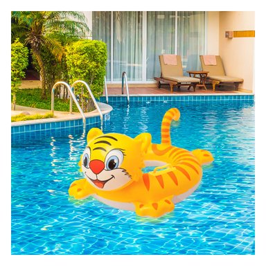 PACK5 FLOTADOR DIVERTIDO DE BEBES PARA VERANO DE TIGRE - 1