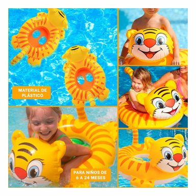 PACK5 FLOTADOR DIVERTIDO DE BEBES PARA VERANO DE TIGRE - 2