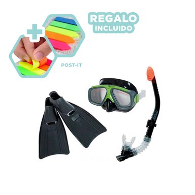 PACK4 SET ESPECIAL DE NADO EN VERDE Y+BANDERITAS ADHESIVAS