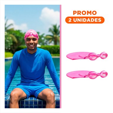 PACK2 SET ROSADO DE LENTES Y GORRO PARA NATACION RECREATIVA