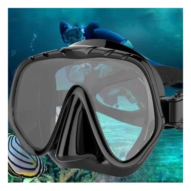 PACK5 LENTE PARA BUCEO DE VIDRIO TEMPLADO EN COLOR NEGRO