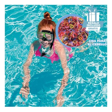 PACK4 EQUIPO COMPLETO DE BUCEO EN VERDE Y+LIGAS DE REGALO