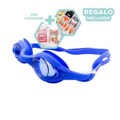PACK6 LENTES RESISTENTES AL AGUA EN AZUL Y+REGALO AGENDITA