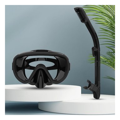 PACK2 COMBO DE NATACION Y BUCEO 3 PCS TALLA M CON ALETAS LENTES Y SNORKEL PARA AGUA - 3