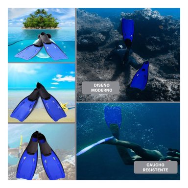 ACCESORIOS PARA BUCEO LIGERO CON ALETAS COMODAS Y+POST IT