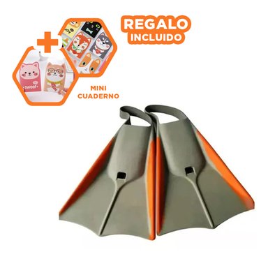 PACK2 ALETAS FLEXIBLES PARA NADO DE PLOMO Y+REGALO AGENDITA