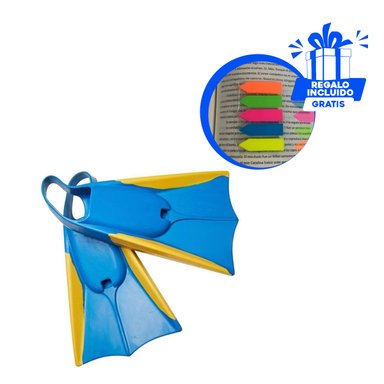 PACK3 ALETAS IMPERMEABLES EN AZUL Y+BANDERITAS ADHESIVAS