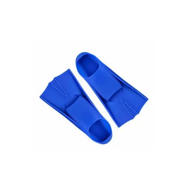 ACCESORIOS PROFESIONALES DE NATACION CON ALETAS AZULES AJUSTABLES Y+PAPEL REGALO