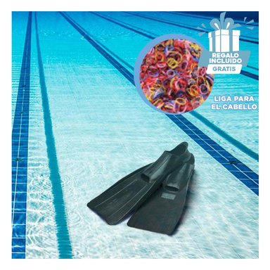 PACK2 FLIPPERS COMODAS EN COLOR NEGRO Y+LIGAS DE REGALO