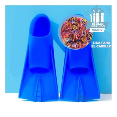 PACK3 FLIPPERS COMODAS EN COLOR AZUL Y+LIGAS DE REGALO