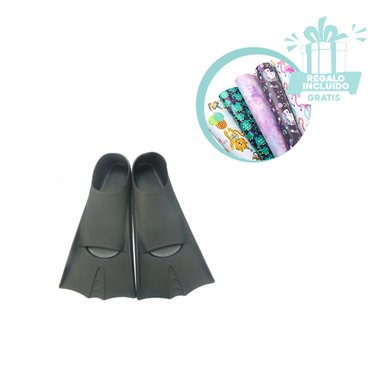 PACK5 ALETAS MARLIN DE SILICONA EN NEGRO Y+PAPEL DE REGALO