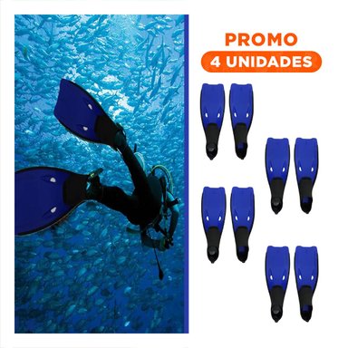 PACK4 ARTICULOS ACUATICOS PARA ENTRENAMIENTO CON ALETAS Y+PAPEL REGALO