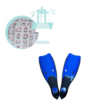 EQUIPO ACUATICO CON ALETAS DE CAUCHO PARA ENTRENAMIENTO Y+REGALO STICKER