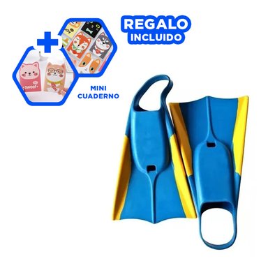PACK2 ALETAS PARA BUCEAR EN EL MAR EN AZUL Y+REGALO AGENDITA